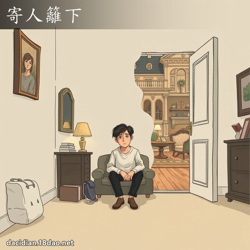 寄人篱下 - 国语大辞典配图