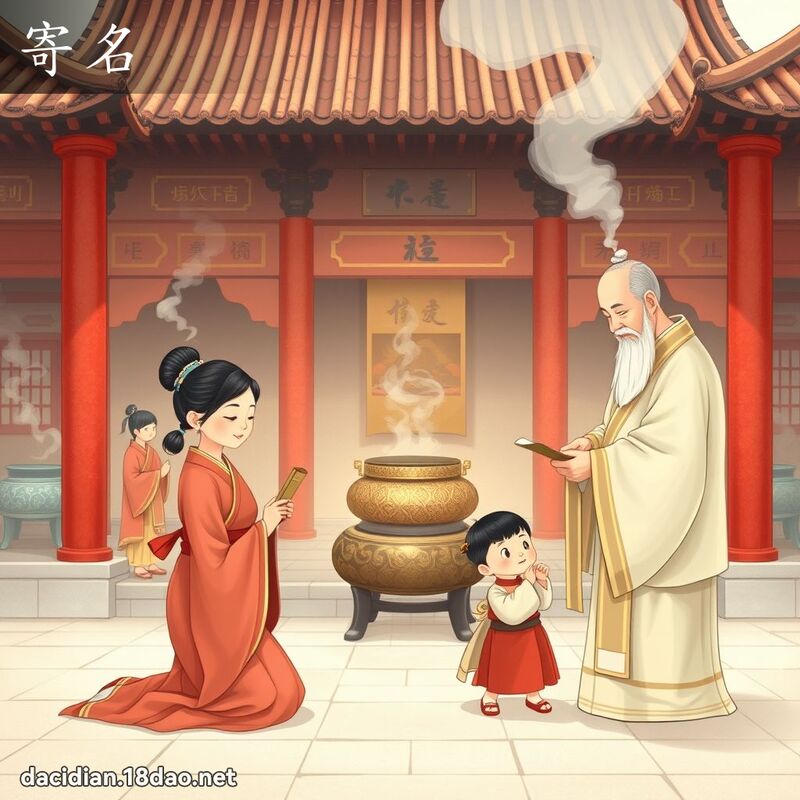 寄名 - 国语大辞典配图