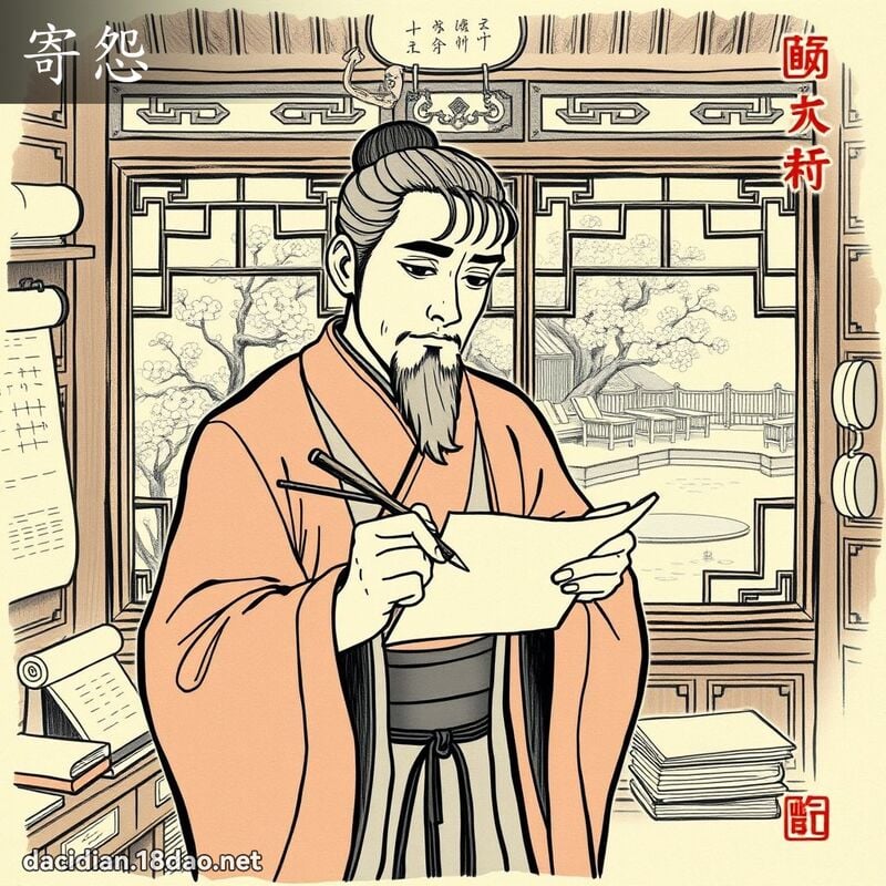 寄怨 - 國語大辭典配圖