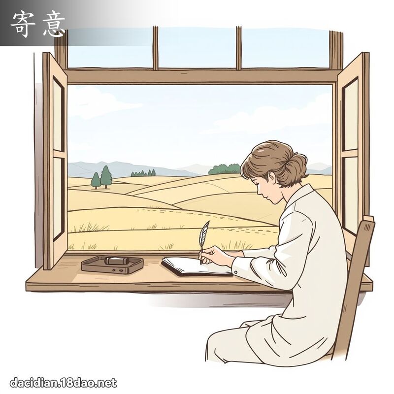 寄意 - 国语大辞典配图