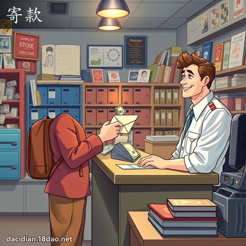 寄款 - 国语大辞典配图