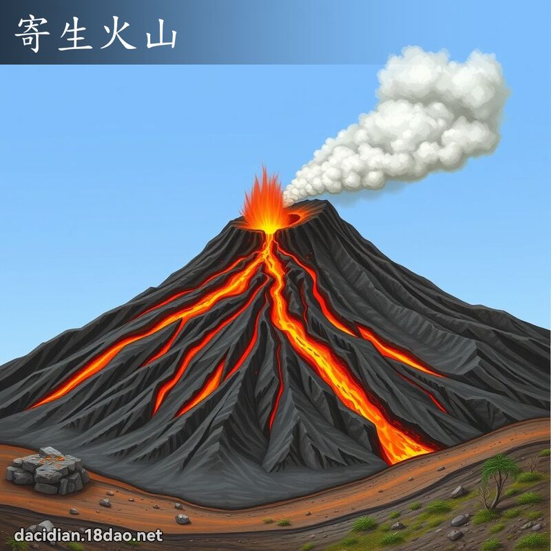 寄生火山 - 國語大辭典配圖