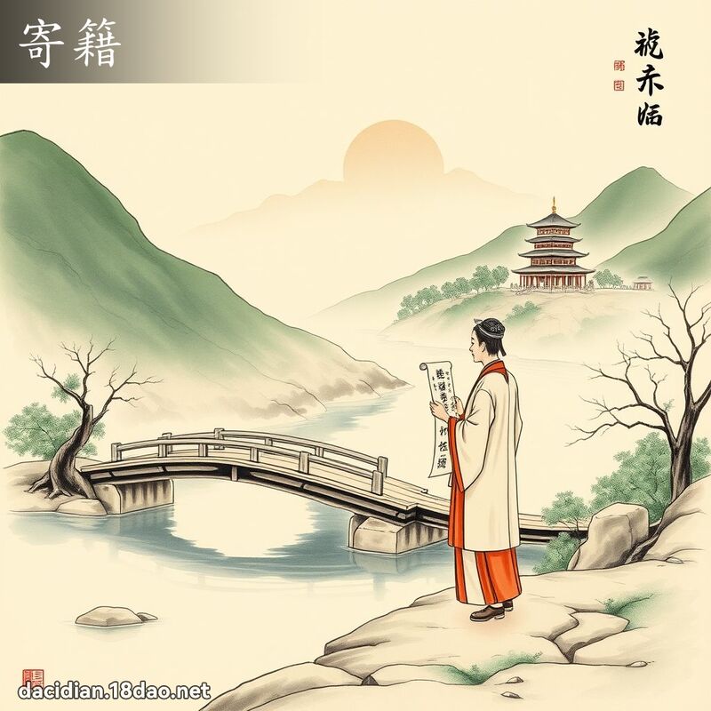寄籍 - 國語大辭典配圖