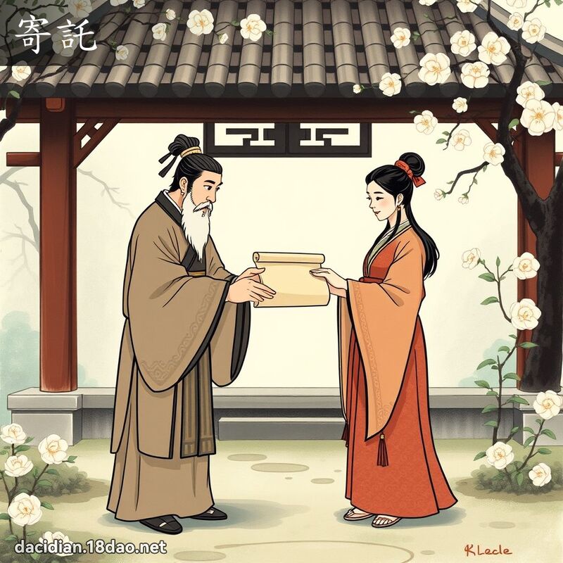 寄託 - 國語大辭典配圖