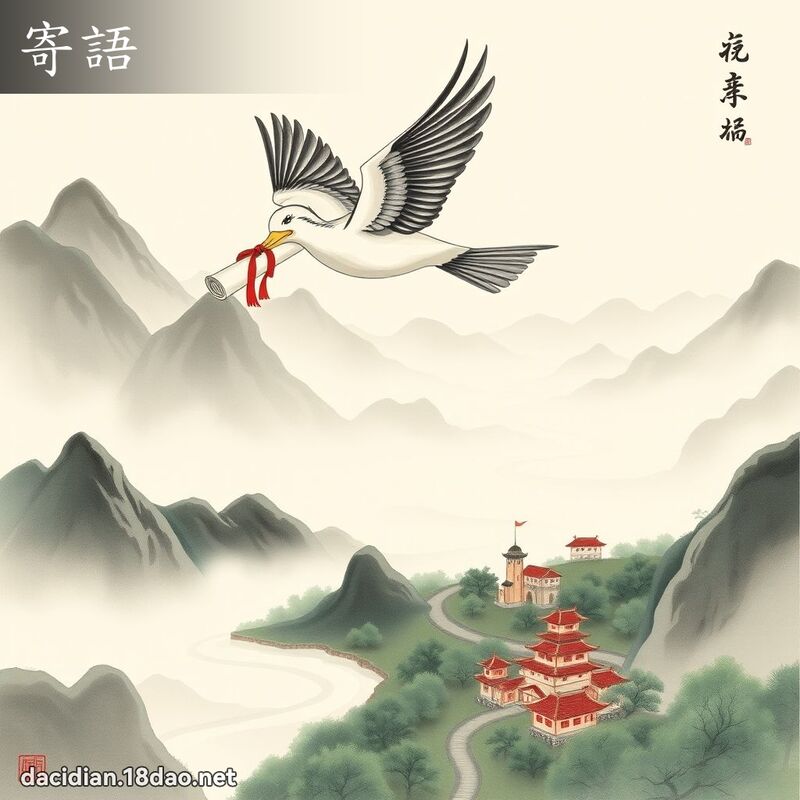 寄语 - 国语大辞典配图