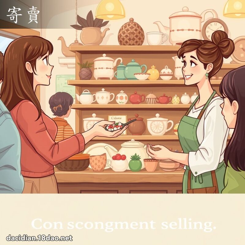 寄賣 - 國語大辭典配圖