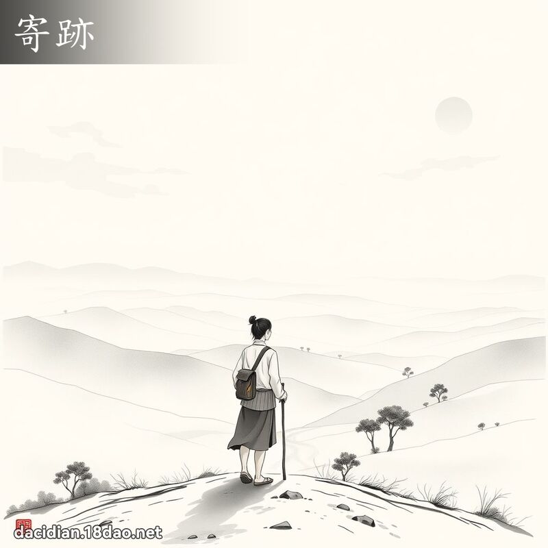 寄跡 - 国语大辞典配图