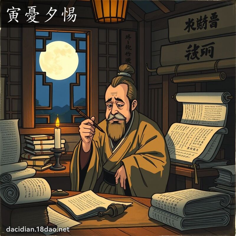 寅憂夕惕 - 國語大辭典配圖