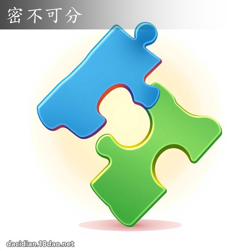 密不可分 - 國語大辭典配圖