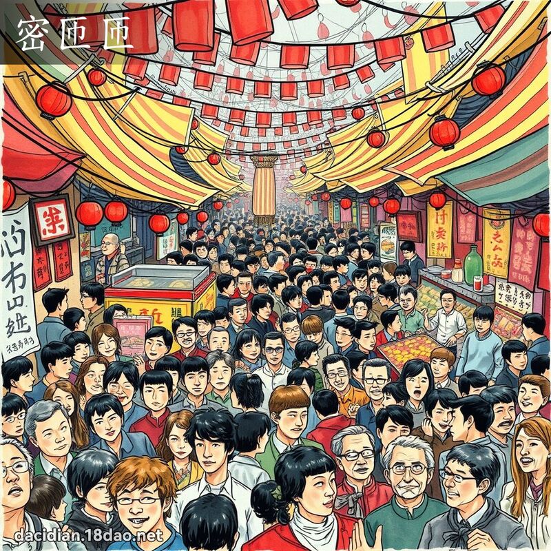 密匝匝 - 國語大辭典配圖