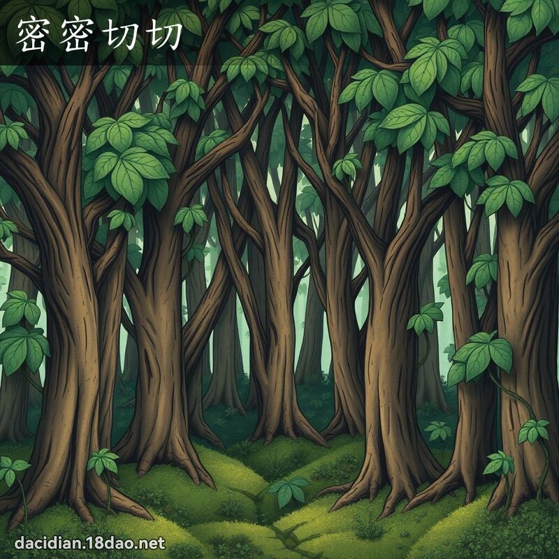 密密切切 - 国语大辞典配图