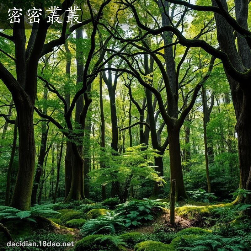 密密叢叢 - 國語大辭典配圖