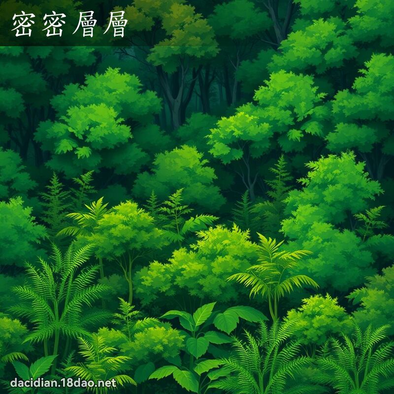 密密层层 - 国语大辞典配图