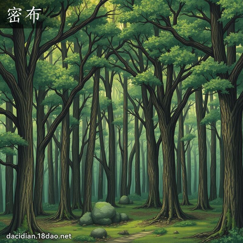 密布 - 國語大辭典配圖