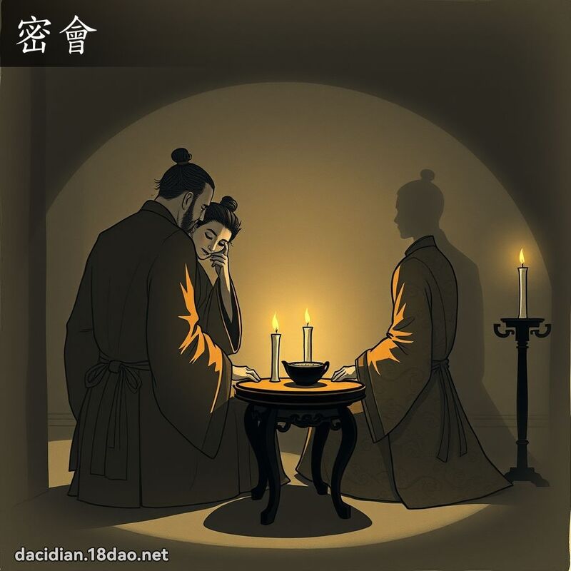 密會 - 國語大辭典配圖