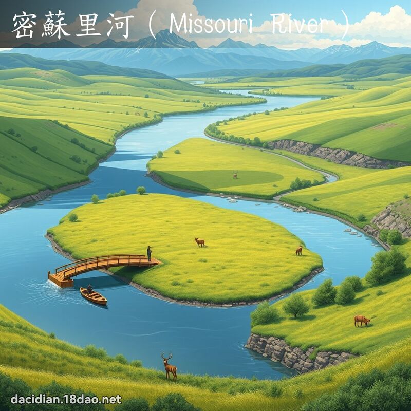 密蘇里河（Missouri River） - 國語大辭典配圖