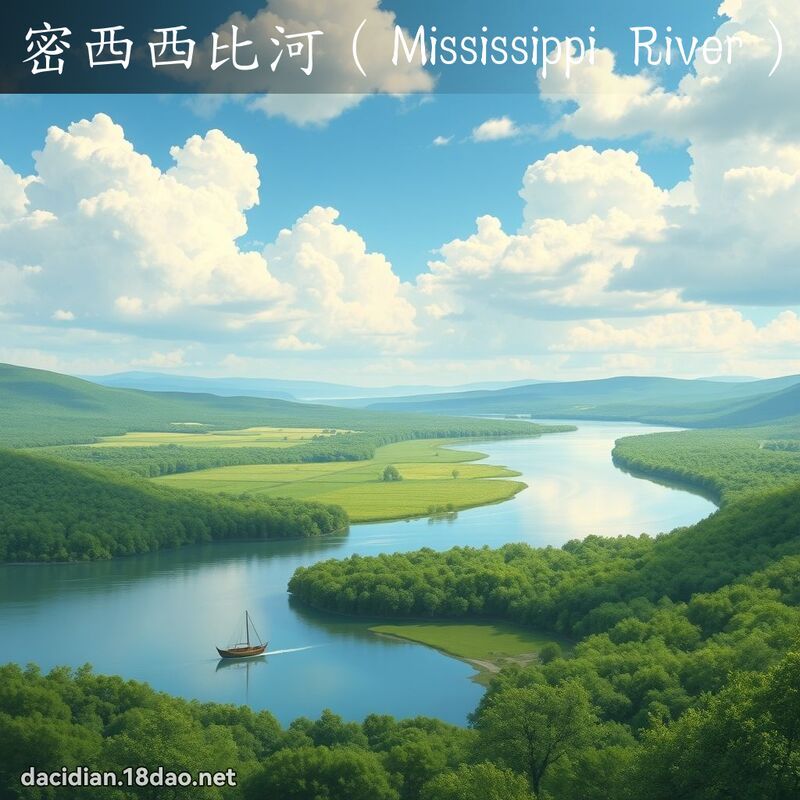 密西西比河（Mississippi River） - 國語大辭典配圖