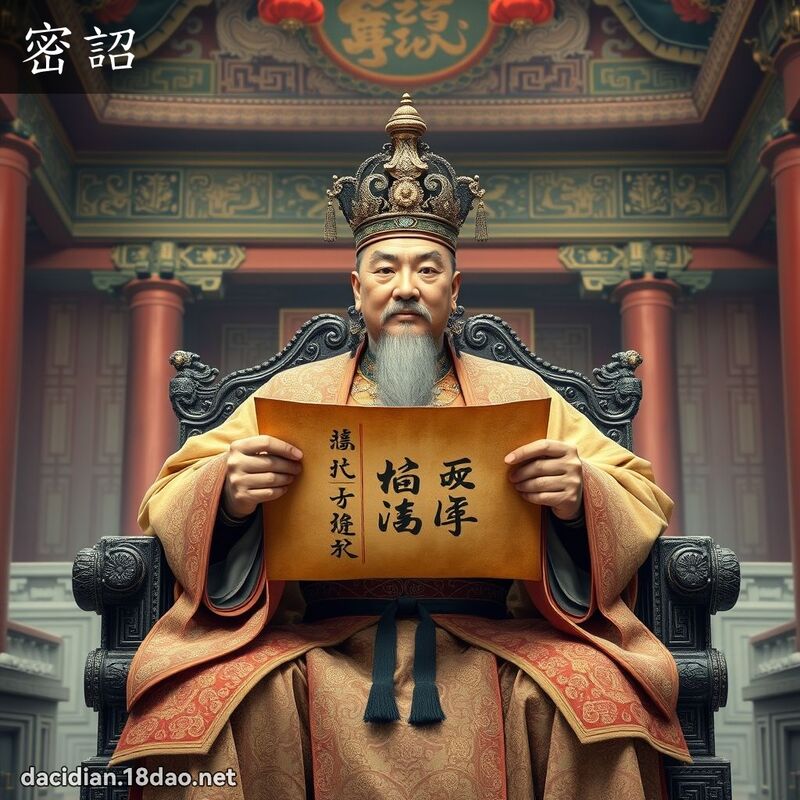 密詔 - 國語大辭典配圖