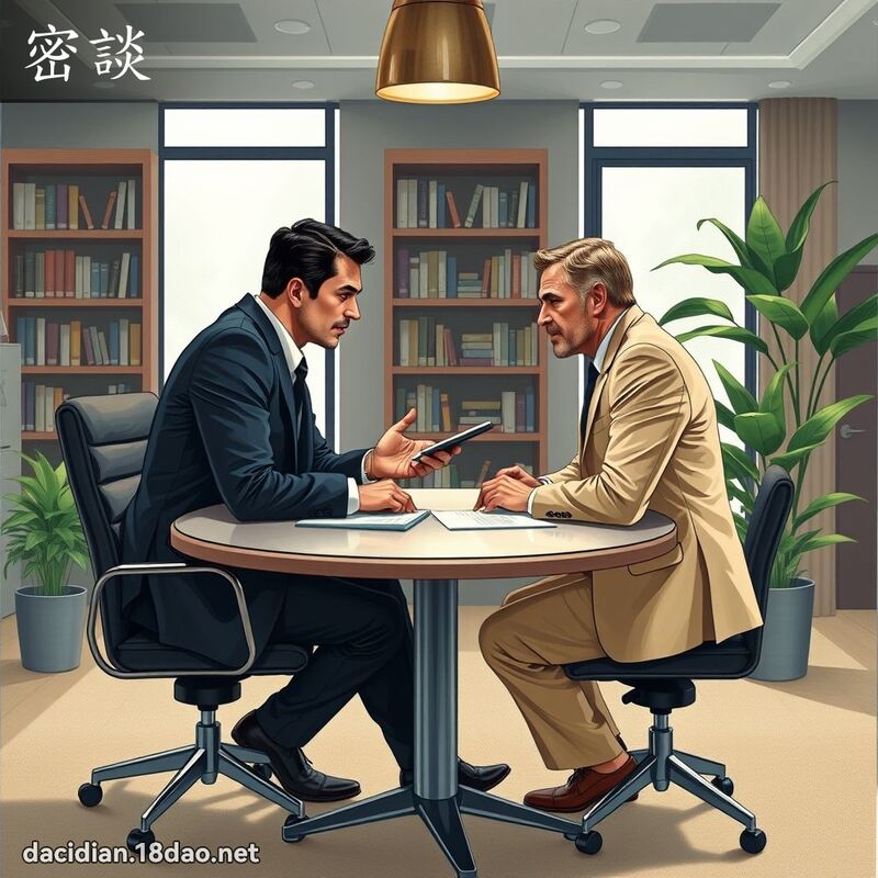密談 - 國語大辭典配圖