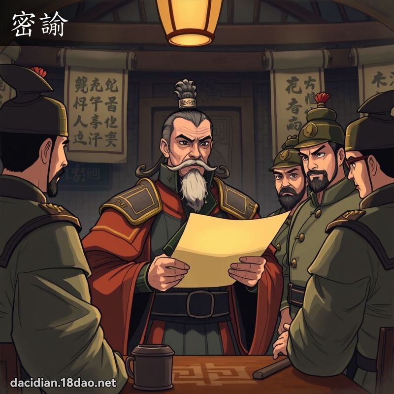 密諭 - 國語大辭典配圖
