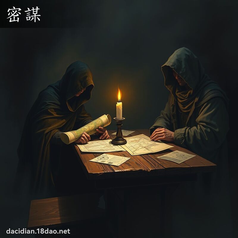 密谋 - 国语大辞典配图