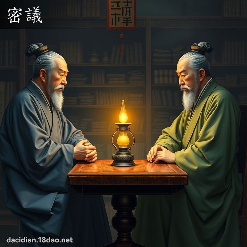 密議 - 國語大辭典配圖
