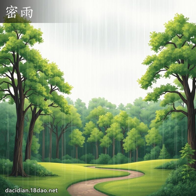 密雨 - 國語大辭典配圖