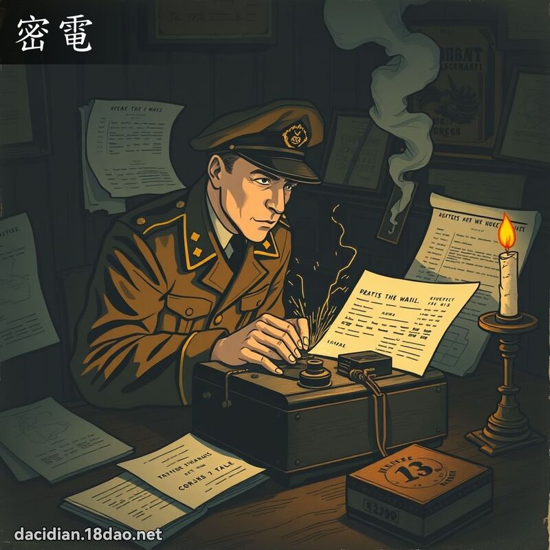 密電 - 國語大辭典配圖