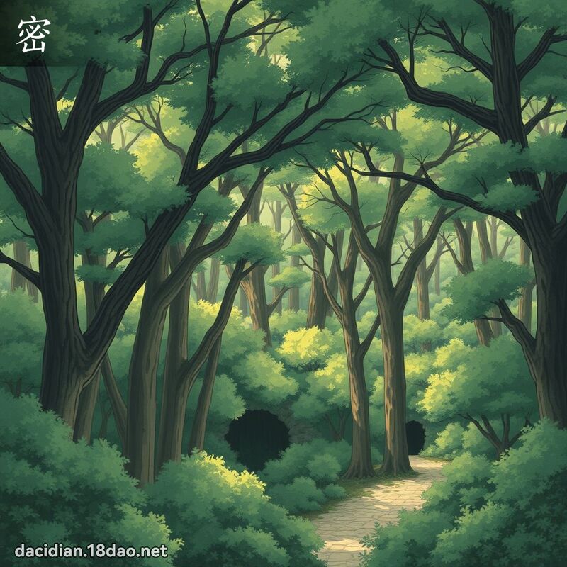 密 - 國語大辭典配圖