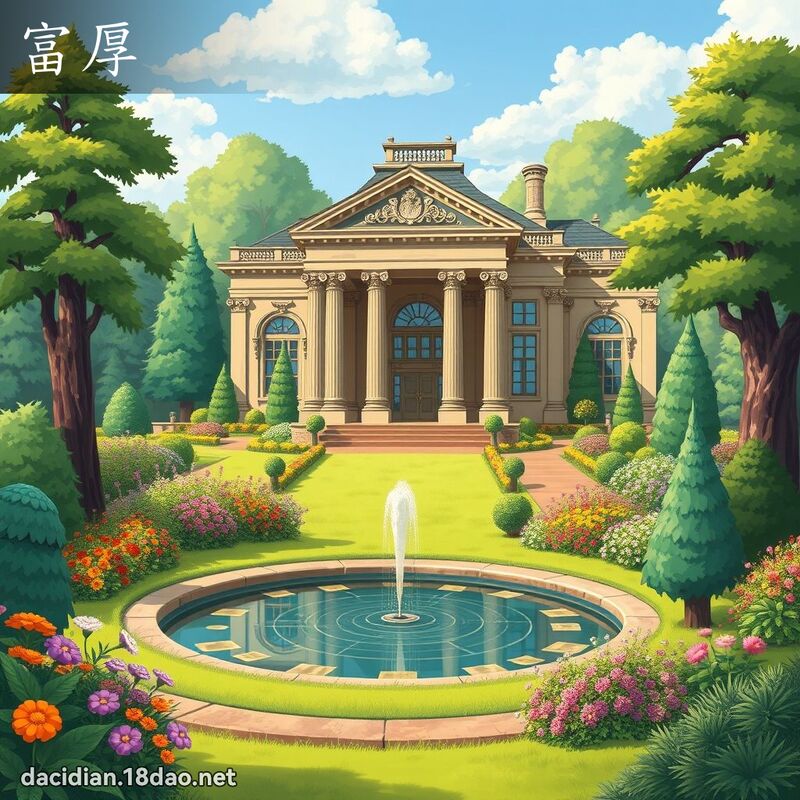 富厚 - 國語大辭典配圖