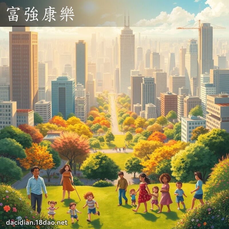 富强康乐 - 国语大辞典配图
