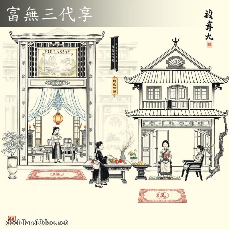 富無三代享 - 國語大辭典配圖