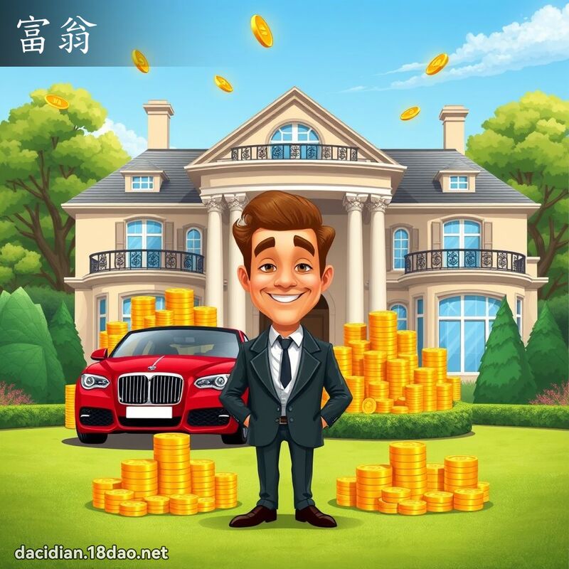 富翁 - 国语大辞典配图