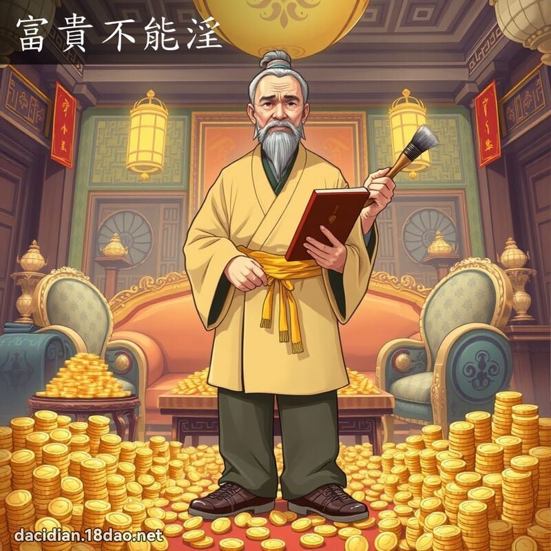 富贵不能淫 - 国语大辞典配图
