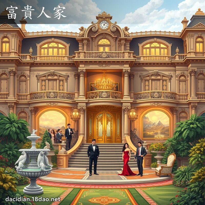富贵人家 - 国语大辞典配图