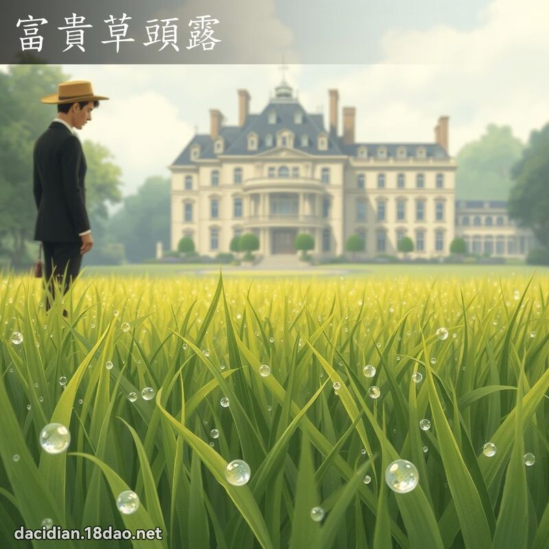 富贵草头露 - 国语大辞典配图