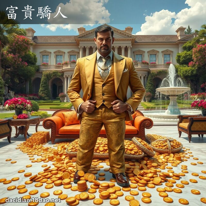 富貴驕人 - 國語大辭典配圖