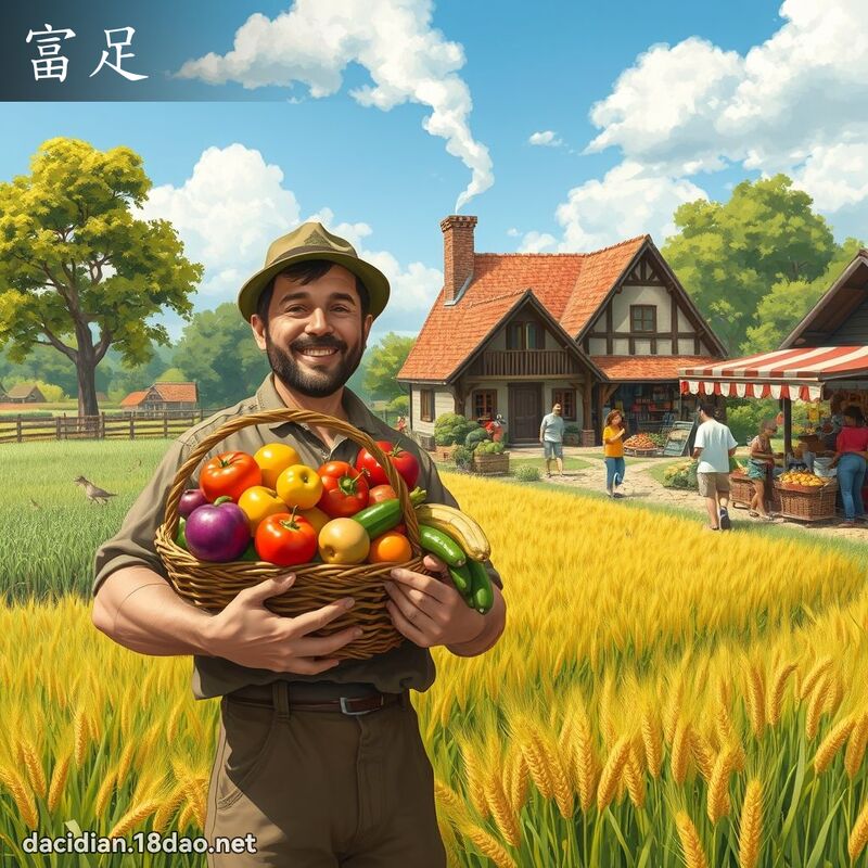 富足 - 国语大辞典配图