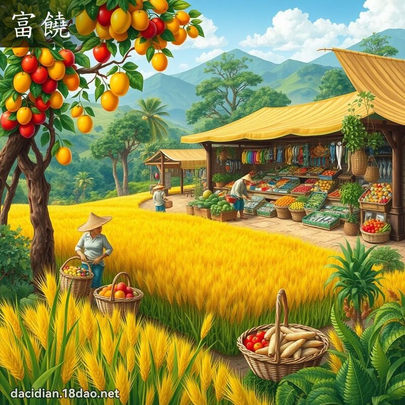 富饶 - 国语大辞典配图