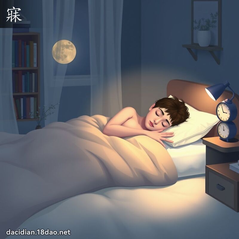 寐 - 国语大辞典配图