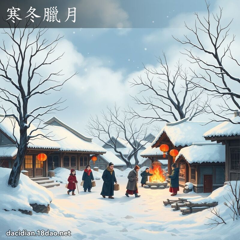寒冬臘月 - 國語大辭典配圖