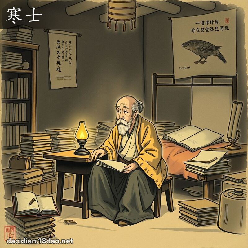 寒士 - 國語大辭典配圖