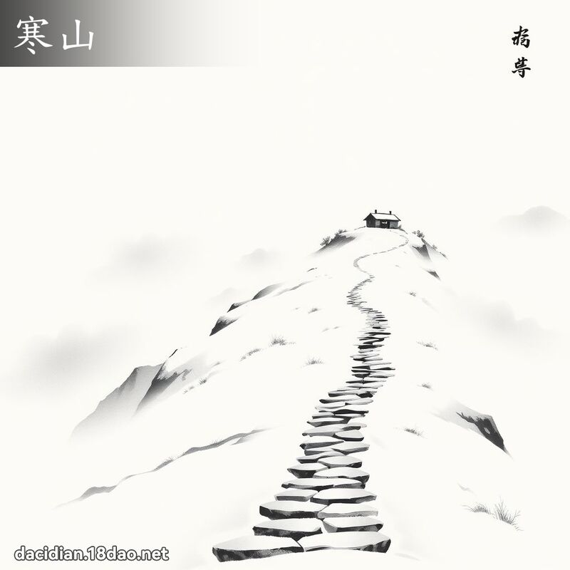 寒山 - 國語大辭典配圖