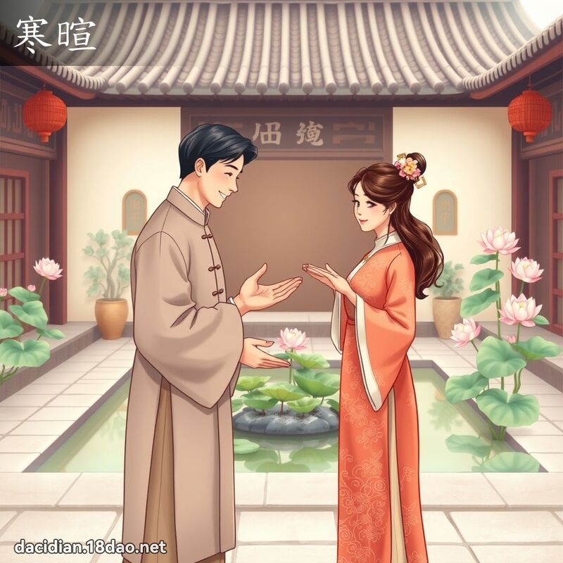 寒暄 - 國語大辭典配圖
