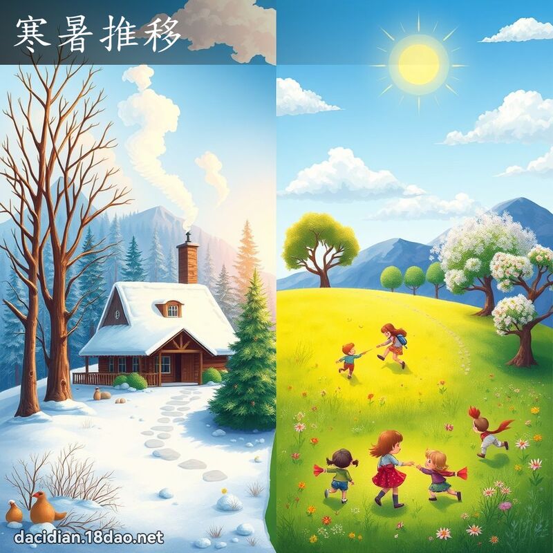 寒暑推移 - 国语大辞典配图