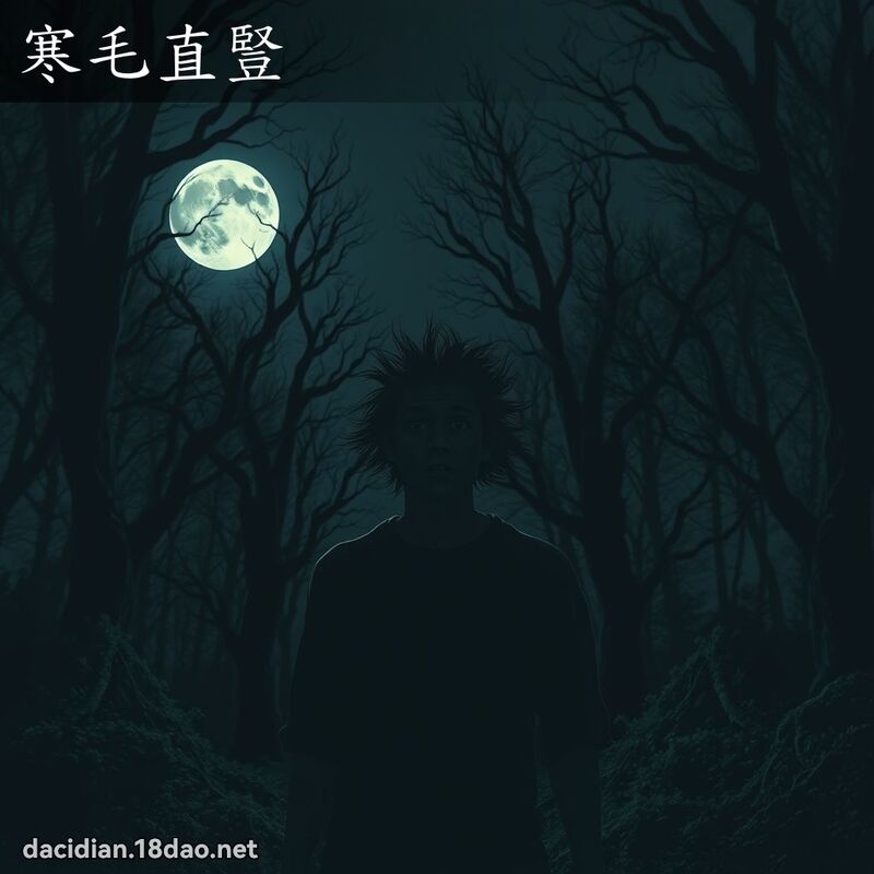 寒毛直豎 - 國語大辭典配圖