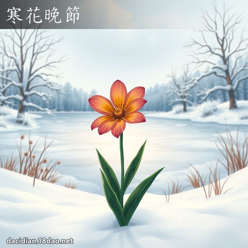 寒花晚节 - 国语大辞典配图