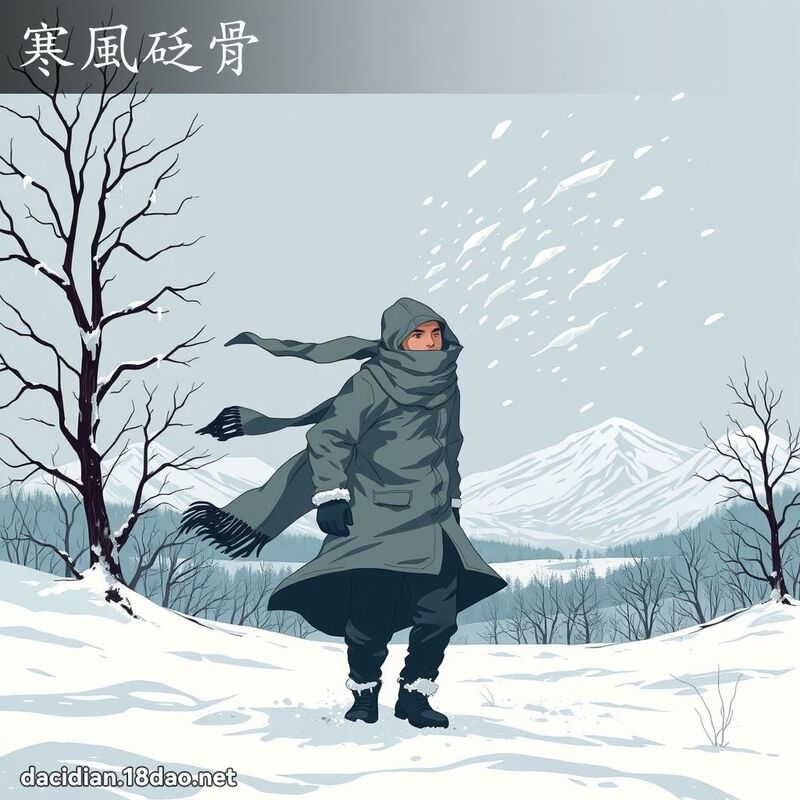 寒風砭骨 - 國語大辭典配圖