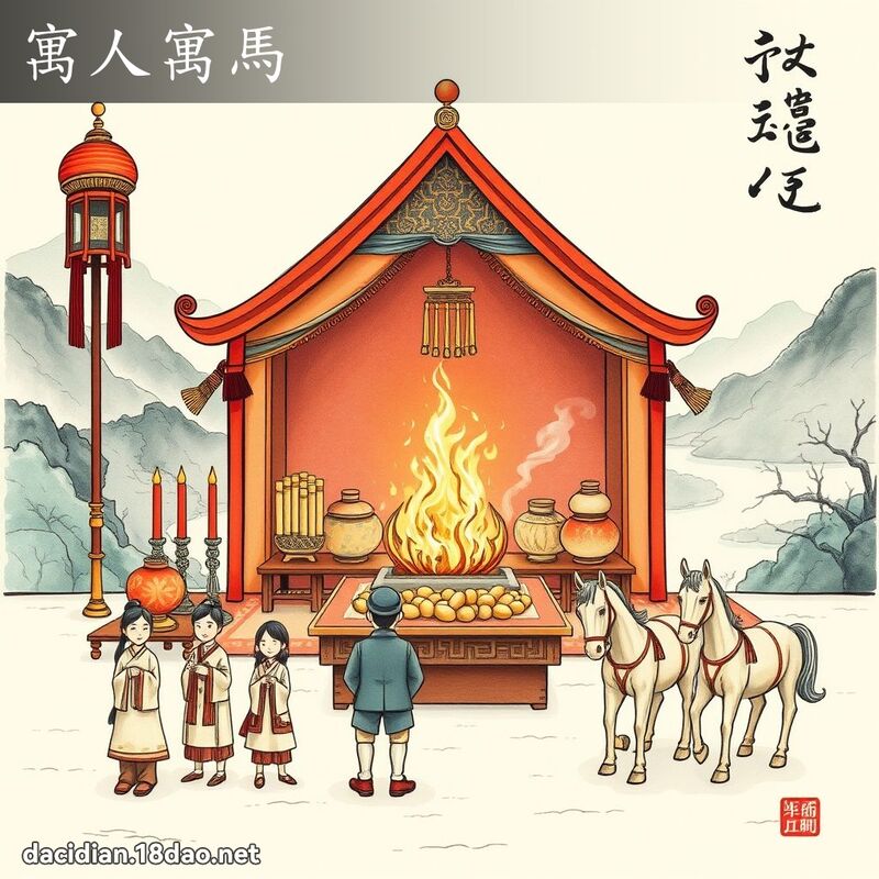 寓人寓馬 - 國語大辭典配圖