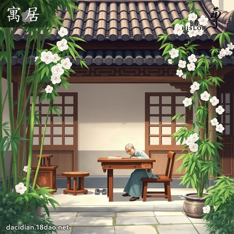 寓居 - 国语大辞典配图